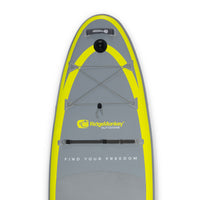 Freedom 106 10' 6" Aufblasbares SUP (Hellgrau und Fluorgelb)