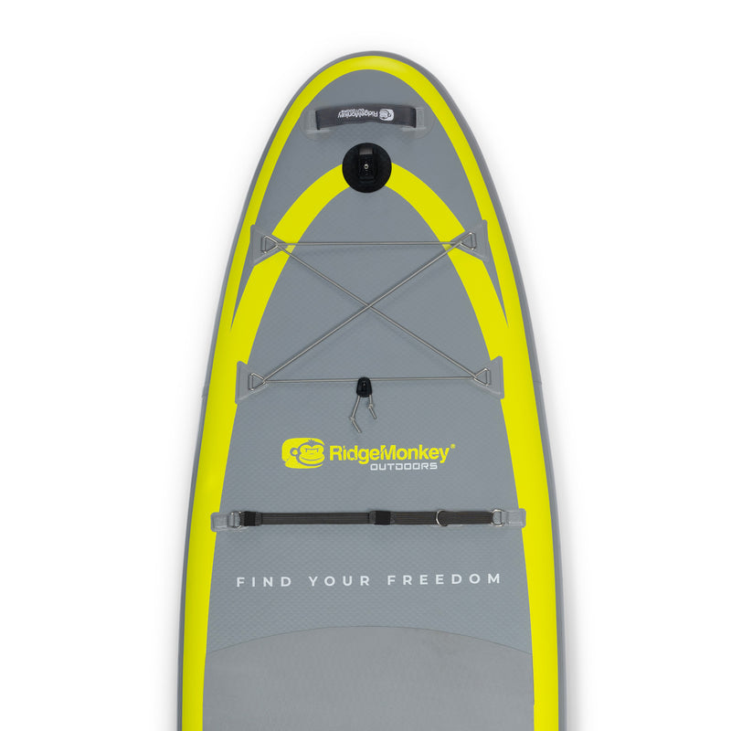 Freedom 106 10' 6" Inflatable SUP (Light Grey and Fluoro Yellow)